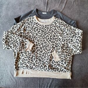 Leopard Print and Love More Women's Sweatshirts